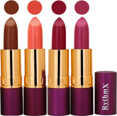 

Rythmx Brown,Peach,Dark Purple,Light Purple Long Lasting Lisptick Set(Brown,Peach,Dark Purple,Light Purple)