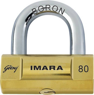 

Godrej Imara 80 mm (3 Keys) Padlock(Golden)