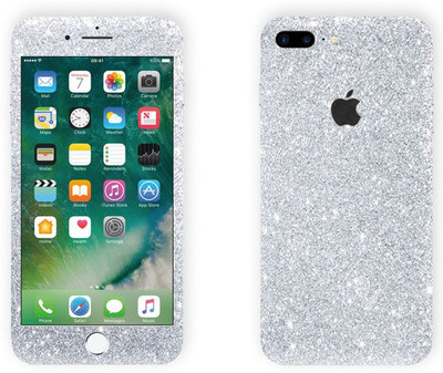 15% OFF on GadGets Wrap iphn-8pls-Silver Glitter Skin for Front