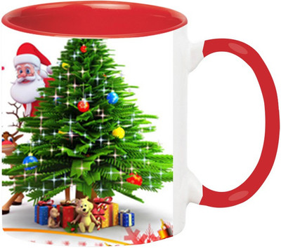 

Ashvah Merry Christmas 043 Ceramic Mug(350 ml), Red