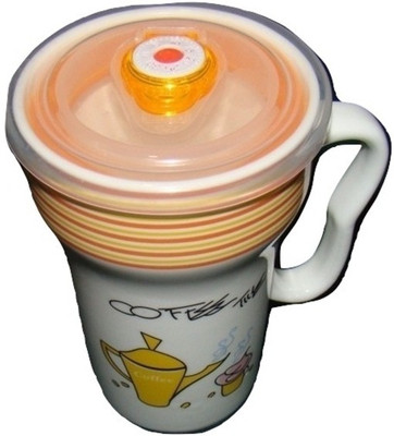 

MAGICTYM Superior Quality Ceramic Coffee Yellow Color Ceramic Mug(360 ml)