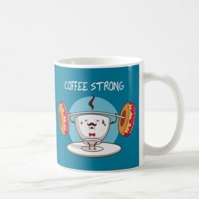 Giftcart Coffee Strong Coffee Ceramic Coffee Mug(350 ml)