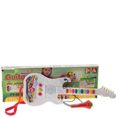 

Toyswala Musical Guitar 10 Type Sound With Microphone(Multicolor)