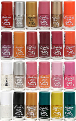 

Fashion Bar Gel Style Nail polish Jumbo Combo Pack 1023 Multicolor(Pack of 24)