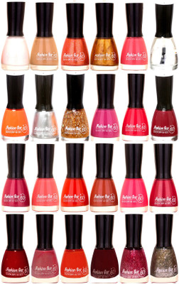 

Fashion Bar Nail Polish Combo at Wholesale Price Set 32 Multicolor(Pack of 24)