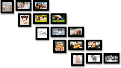 

Swadesi Stuff MDF Photo Frame(Black, 15 Photos)