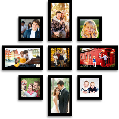 

Swadesi Stuff MDF Photo Frame(Black, 9 Photos)