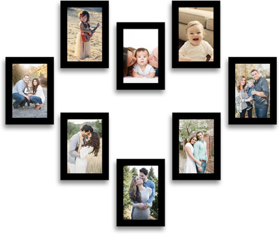 

Swadesi Stuff MDF Photo Frame(Black, 8 Photos)