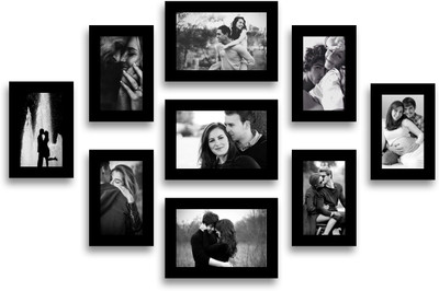 

Swadesi Stuff MDF Photo Frame(Black, 9 Photos)