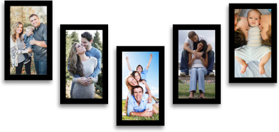 

Swadesi Stuff MDF Photo Frame(Black, 5 Photos)