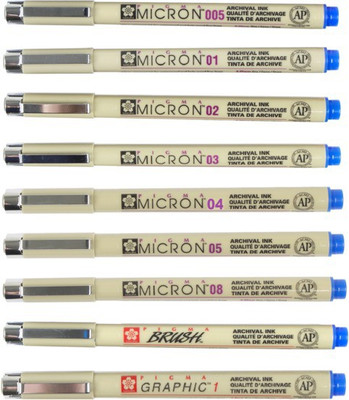

Sakura Pigma Micron Set Calligraphy(Pack of 9)