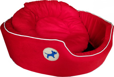 

Petshop7 Ultra.soft.Velvet.Red.Small.Dog Bed S Pet Bed(Red)