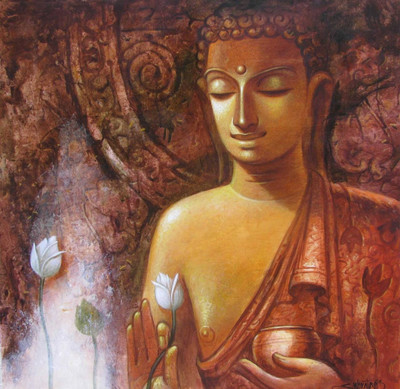 

Aabhaas Buddha Wall Poster Fine Art Print(12 inch X 18 inch, Rolled)