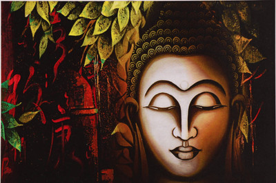 

Aabhaas Buddha Wall Poster Fine Art Print(12 inch X 18 inch, Rolled)