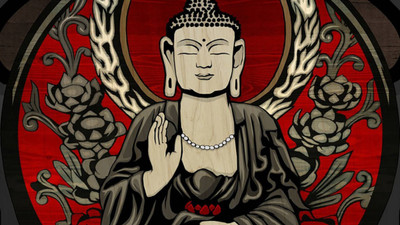 

Aabhaas Buddha Wall Poster Fine Art Print(12 inch X 18 inch, Rolled)