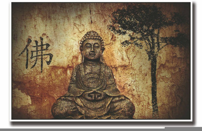 

Aabhaas Buddha Wall Poster Fine Art Print(12 inch X 18 inch, Rolled)