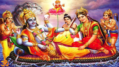 

Aabhaas Vishnu Wall Poster Fine Art Print(12 inch X 18 inch, Rolled)