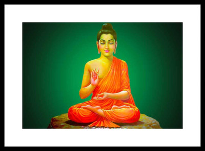 

Aabhaas Buddha Wall Poster Fine Art Print(12 inch X 18 inch, Rolled)