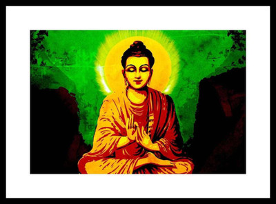 

Aabhaas Buddha Wall Poster Fine Art Print(12 inch X 18 inch, Rolled)