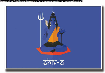 

Aabhaas Shiva Wall Poster Fine Art Print(12 inch X 18 inch, Rolled)
