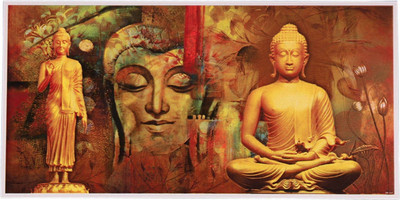 

Aabhaas Buddha Wall Poster Fine Art Print(12 inch X 18 inch, Rolled)