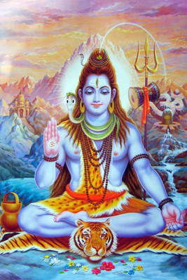 

Aabhaas Shiva Wall Poster Fine Art Print(12 inch X 18 inch, Rolled)