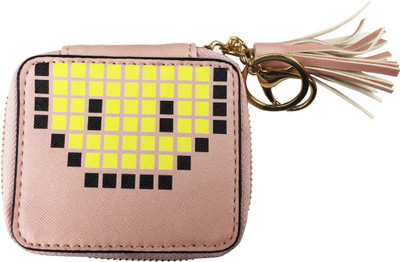 

Bag of Small Things Coin Bag Purse Wallet Cartoon Animated Pac man Light Pink Coin Purse(Pink)