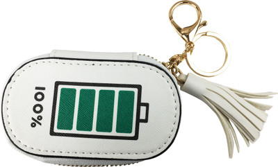 

Bag of Small Things Coin Bag Purse Wallet Cartoon Animated Battery White Coin Purse(White)
