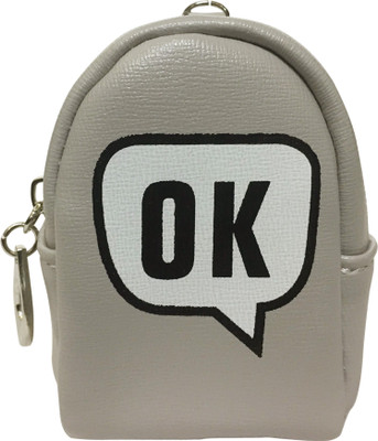 

Bag of Small Things Coin Bag Purse Wallet Text Typography OK Light Grey Coin Purse(Grey)