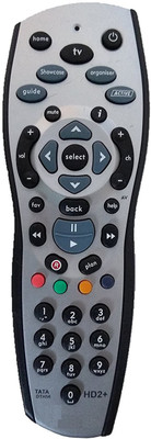 LipiWorld LX DTH56 Setup Box Compatible For HD2 PLUS Tata Sky Remote Controller(Gray, Black) Flipkart