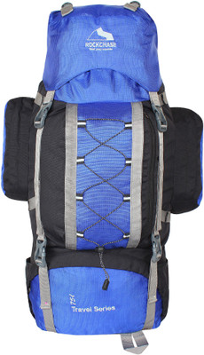 

Rockchase Backpack for Hunting Shooting Camping Hiking Traveling Rucksack - 75 L(Blue)