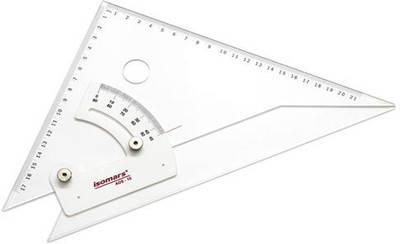 

Isomars Adjustable Set Squares - 10" Ruler(Set of 1, Clear)