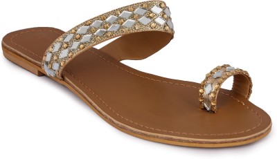 

Oglivay Women Gold Flats