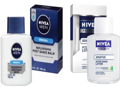 

Nivea MEN ORIGINALS REPLENISHING AFTER SHAVE BALM 100 ML+NIVEA MEN SENSITIVE AFTER SHAVE LOTION 100 ML(100 ml)