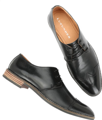 

LUFUNDER LUFUNDER MEN'S GENUINE LEATHER FORMAL SHOE Derby For Men(Black