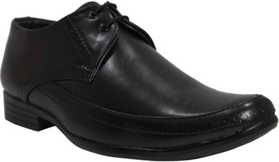 

Footsteps Men's Formal Shoes Lace Up For Men(Black