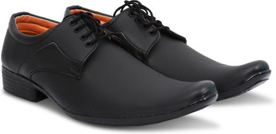 

High Fly Men's Synthetic Stylish Corporate Casuals, Formal Shoes, Office Shoes (6-10) Lace Up For Men(Black