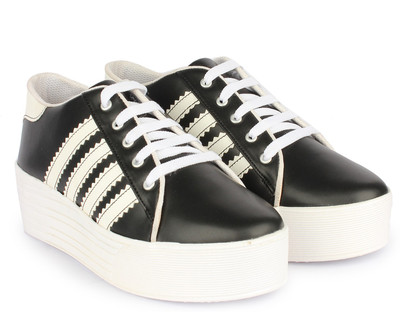 

Zapatoz Sneakers For Women(Multicolor, Black::white