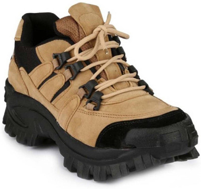 

Deals4you Men's Trekking & Hiking Outdoor Shoes Boots For Men(Tan, Black