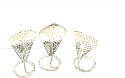 

Amman Gold & Diamond LLP Silver Covered Snake - Naga Devata Statue 3 Piece for Pooja & Worship Decorative Showpiece - 4 cm(Silver Plated, Silver)