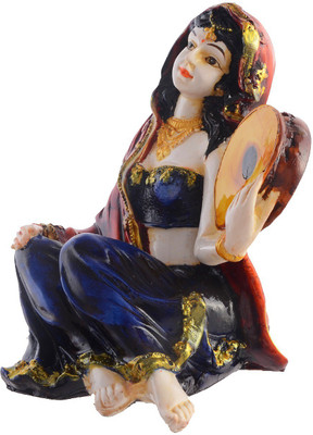 

Webelkart Beautiful Rajasthani Lady Decorative Showpiece - 16.51 cm(Polyresin, Multicolor)