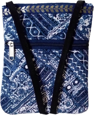 

auk Girls Casual Blue Cotton Sling Bag