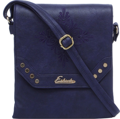 

Esbeda Women Casual Blue PU Sling Bag