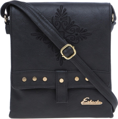 

Esbeda Women Casual Black PU Sling Bag