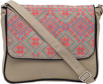 

Pickpocket Women Casual Grey Canvas Sling Bag