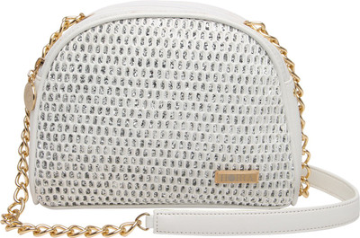 

Horra Women Evening/Party White PU Sling Bag