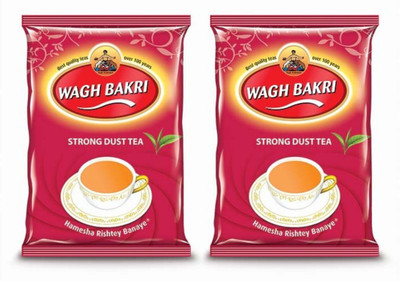 

Waghbakri Dust Tea Pouch 250g (Pack of 2) Unflavoured Black Tea(250 g, Pouch)