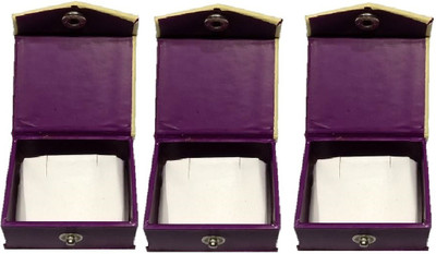 

Addyz pack of 3 jewellery Vanity Box(Purple, Ivory)