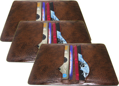 

Poland Boys Brown, Multicolor Artificial Leather Card Holder(5 Card Slots), Multi;tan
