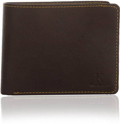 

K London Men Brown Artificial Leather Wallet(6 Card Slots)